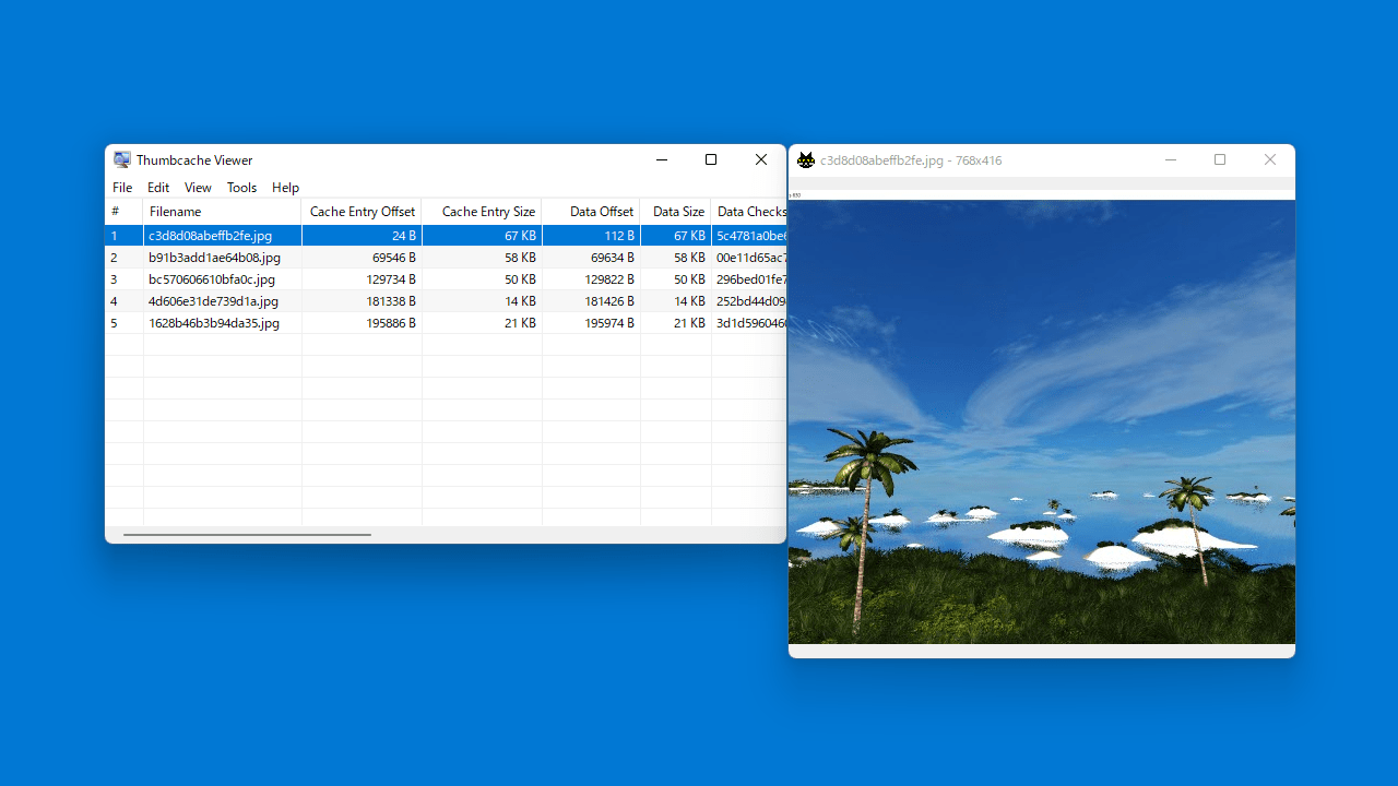 Thumbcache Viewer