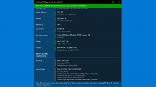 Windows 11 Requirements Check Tool