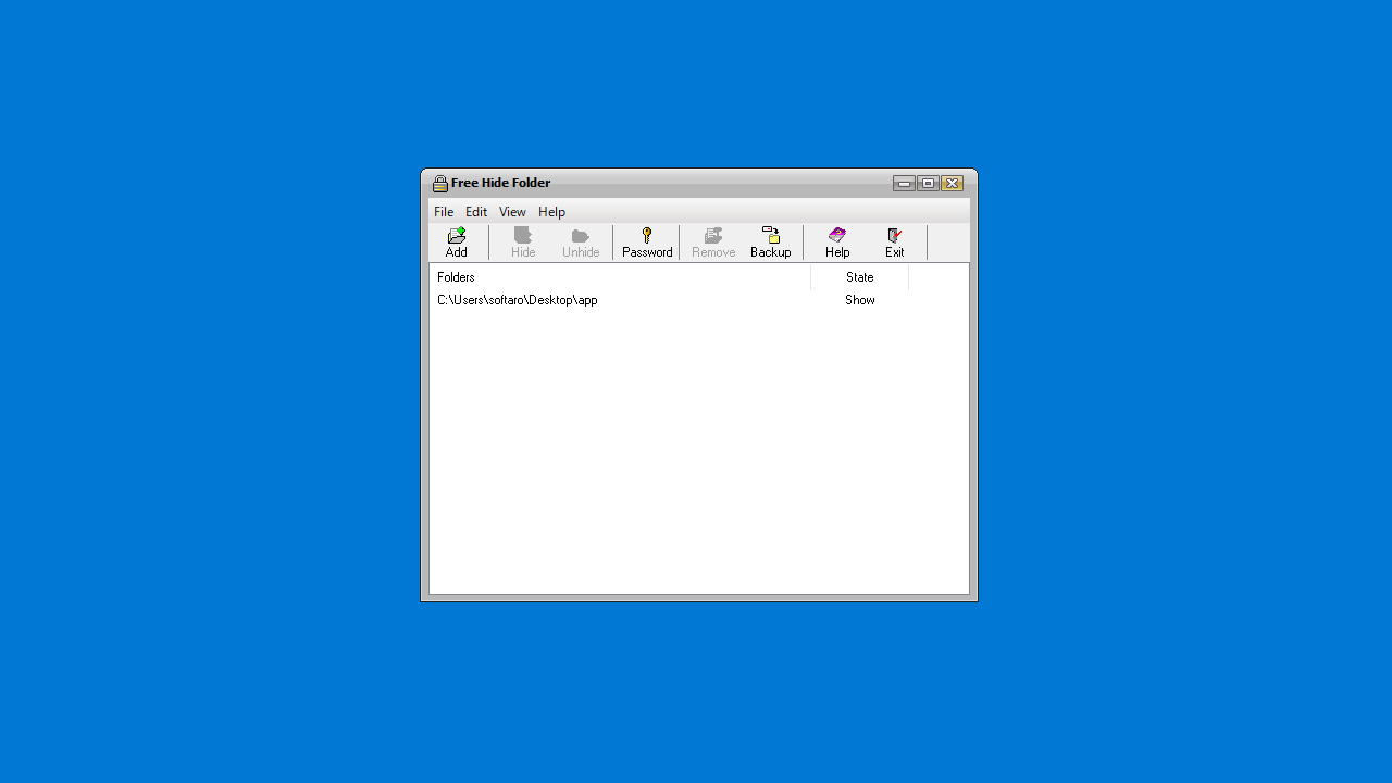 Free Hide Folder