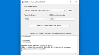 USB Drive Factory Reset Tool