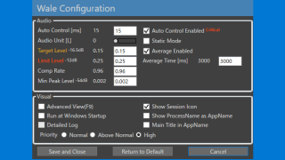 Wale（Windows Audio Loudness Equalizer）