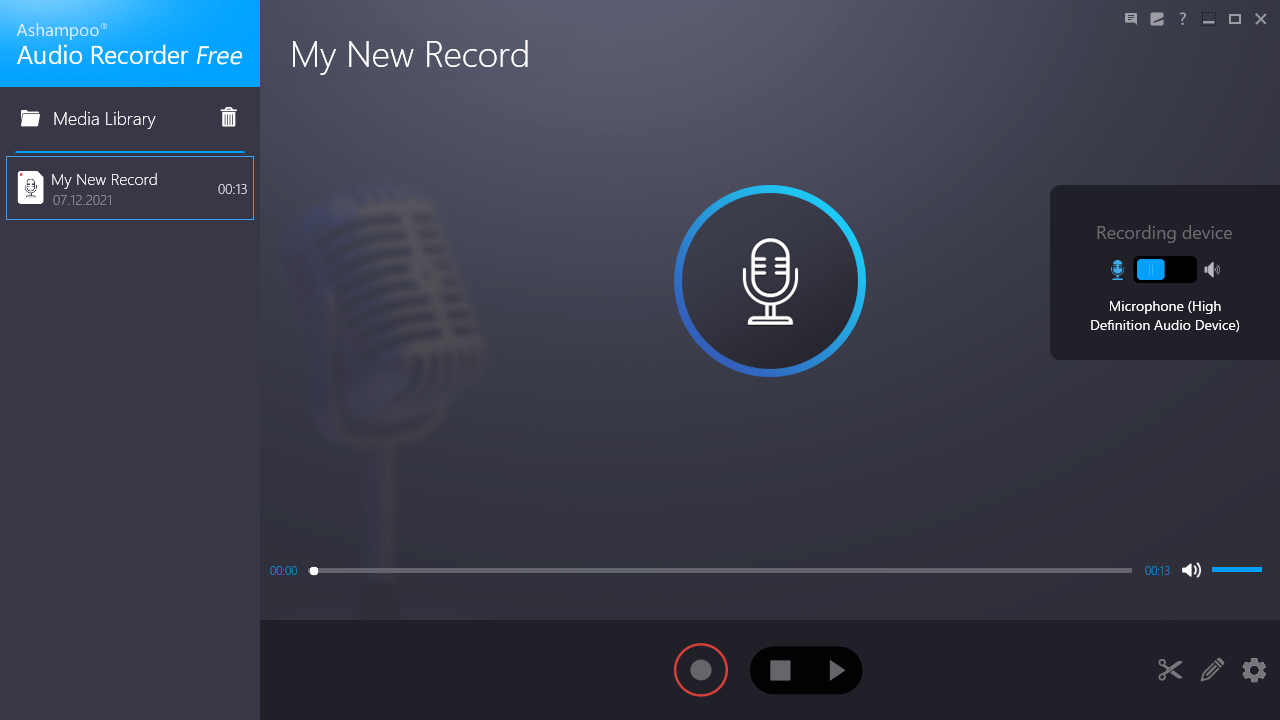 Ashampoo Audio Recorder Free