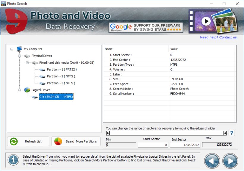 Photo and Video Data Recovery