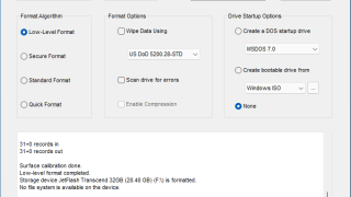 Disk Storage Low Level Format