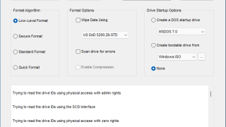 Disk Storage Low Level Format