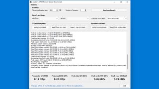 GFX Memory Speed Benchmark