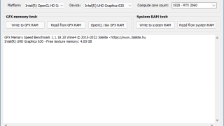 GFX Memory Speed Benchmark