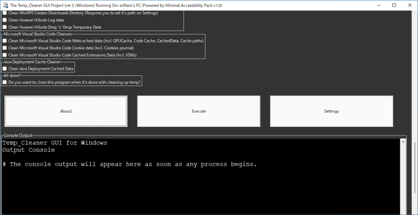 Temp_Cleaner GUI