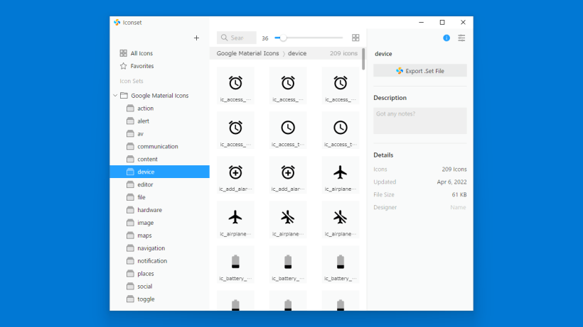 Iconset 2.2.0 | ダウンロードと使い方 | ソフタロウ