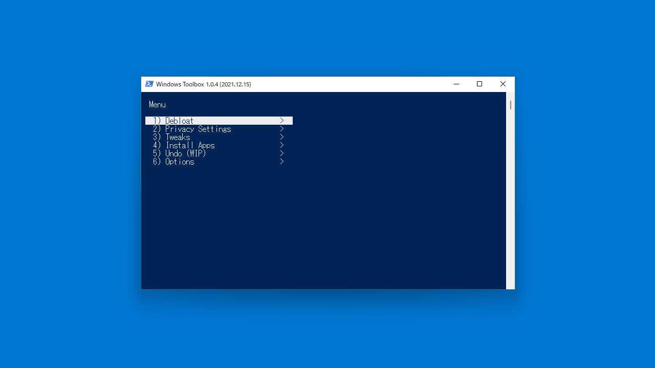 Windows Toolbox