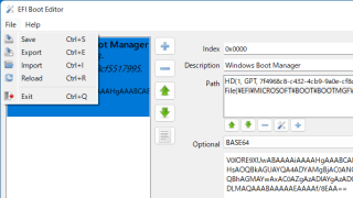 EFI Boot Editor