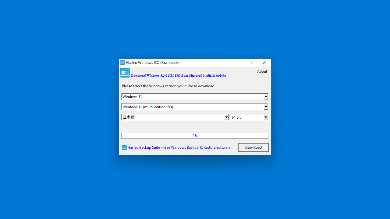 Hasleo Windows ISO Downloader