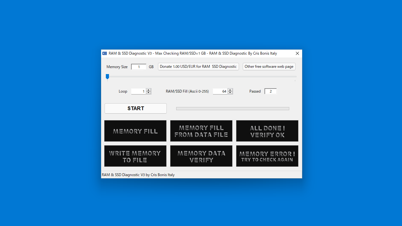 RAM & SSD Diagnostic