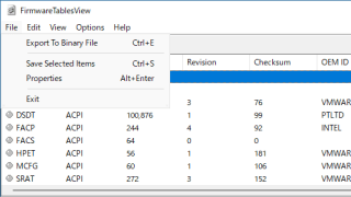 FirmwareTablesView