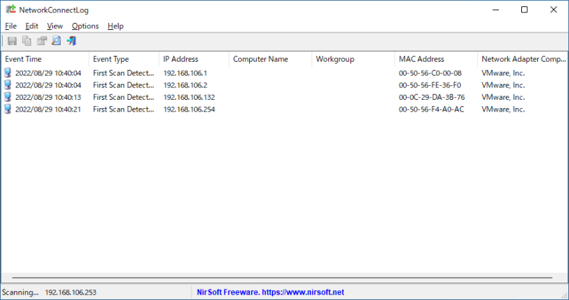 NetworkConnectLog