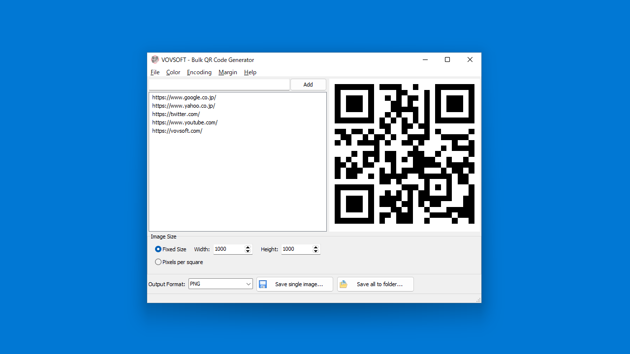 Bulk QR Code Generator