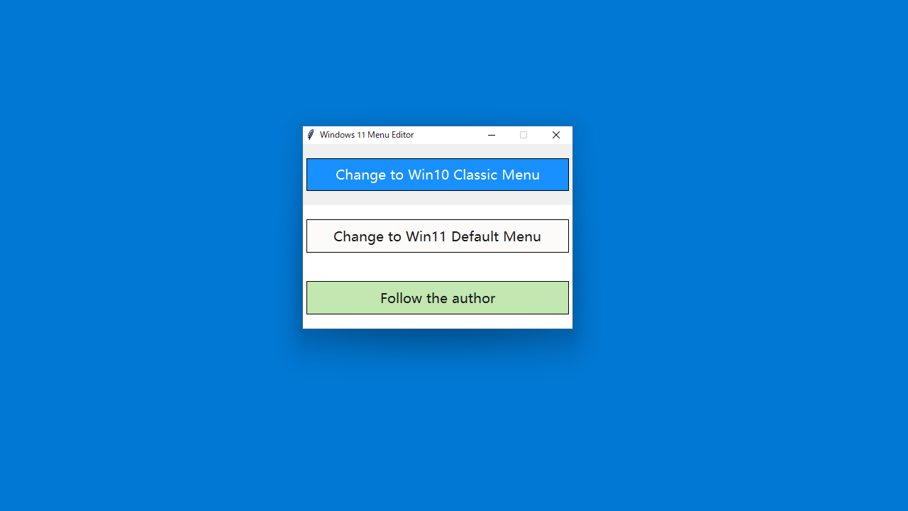 Windows 11 Menu Editor