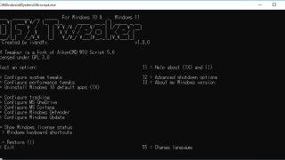DFX Tweaker