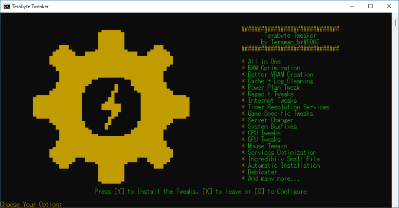 Terabyte Tweaker