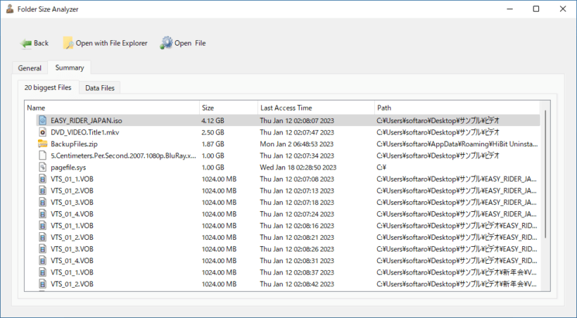 Folder Size Analyzer