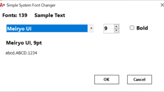 Simple System Font Changer