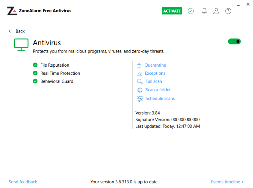 ZoneAlarm Free Antivirus