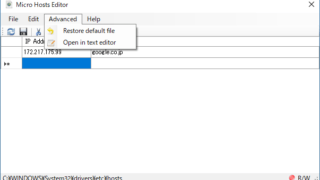 Micro Hosts Editor