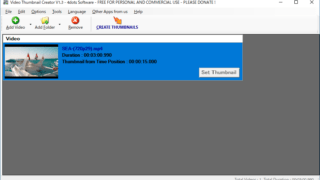 Video Thumbnail Creator