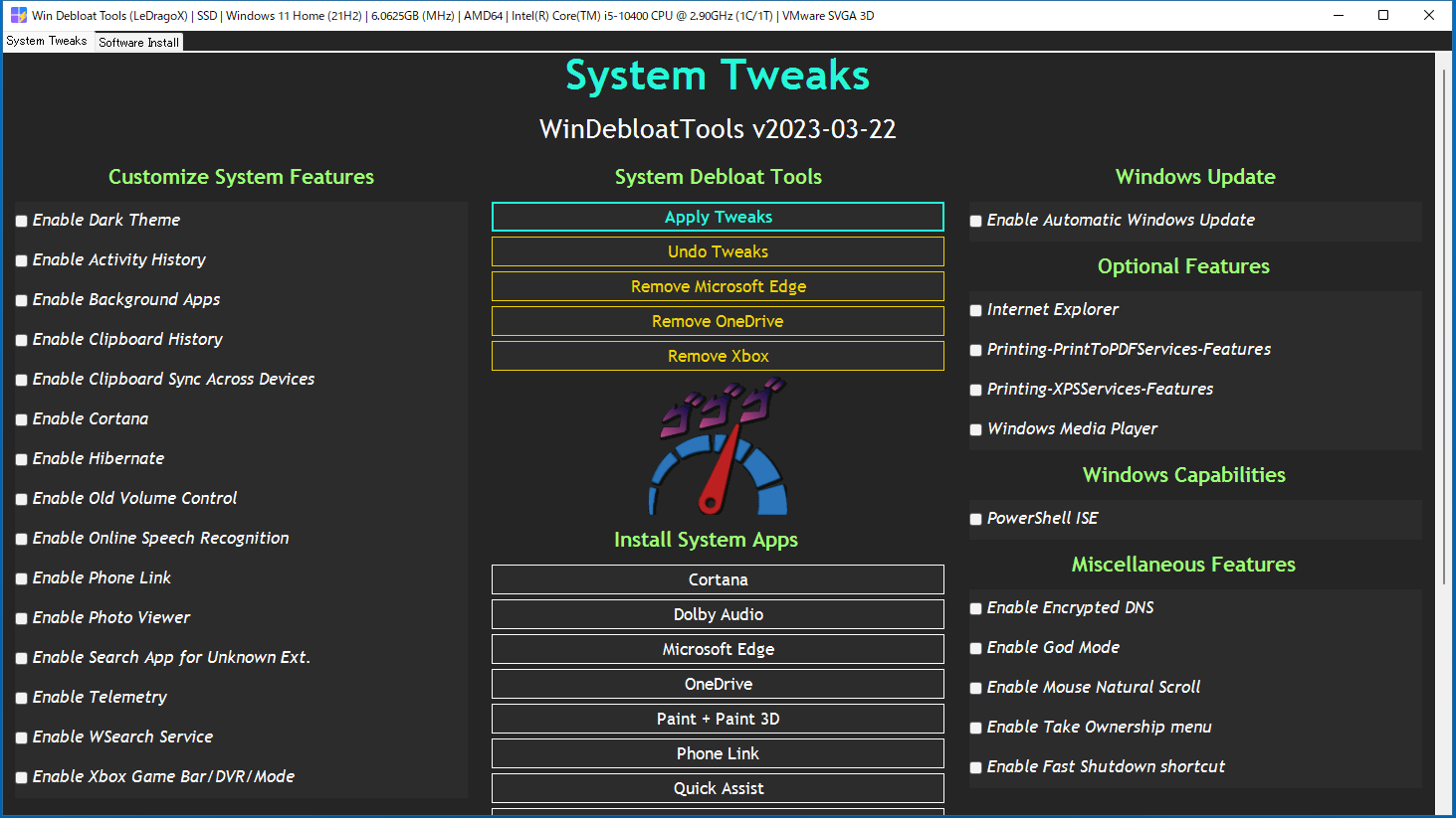 Win Debloat Tools