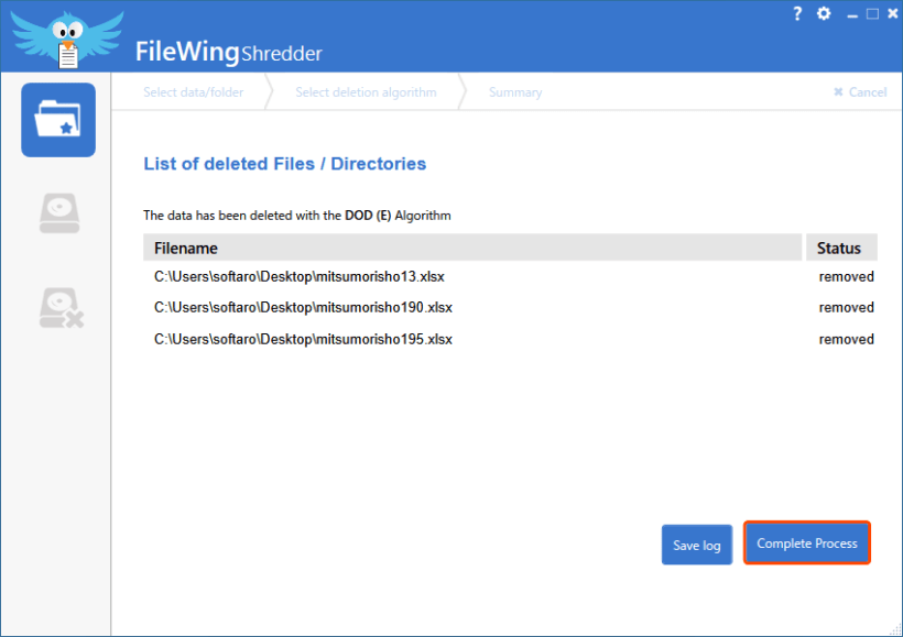 FileWing Shredder