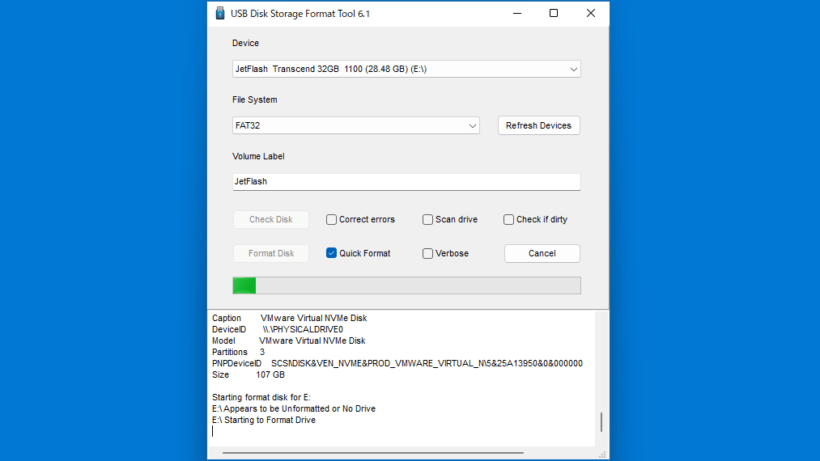 USB Disk Storage Format Tool