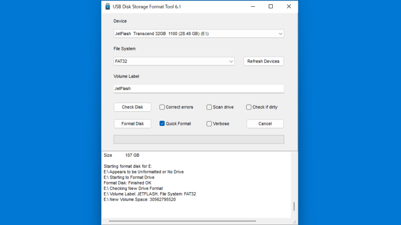 USB Disk Storage Format Tool