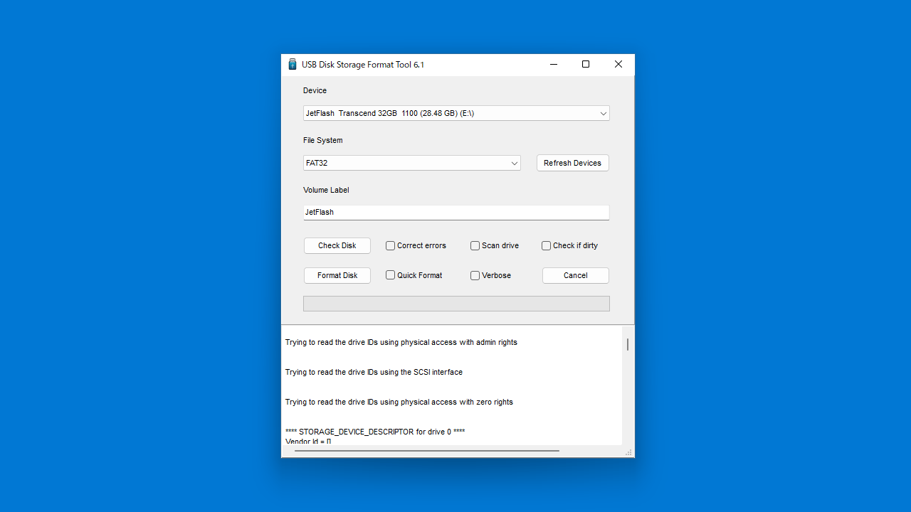 USB Disk Storage Format Tool