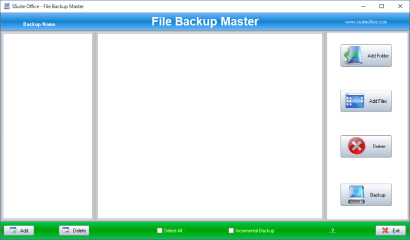 SSuite Office - File Backup Master