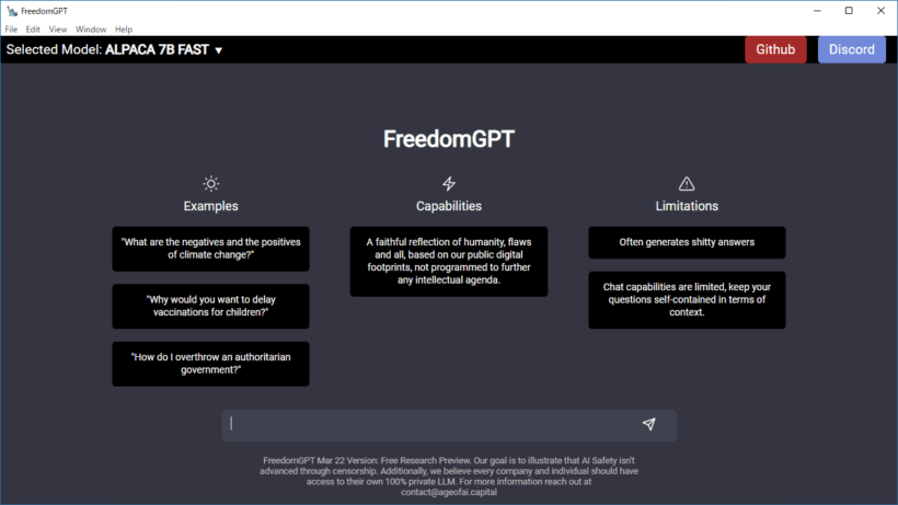 FreedomGPT