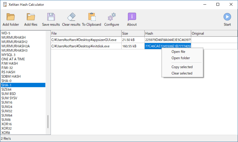 Xelitan Hash Calculator