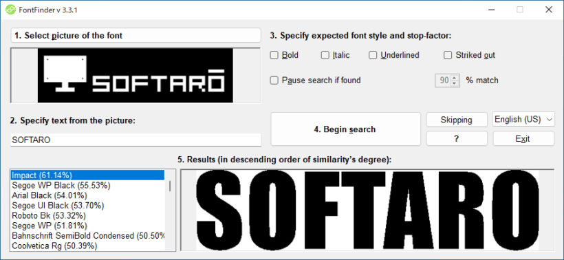 FontFinder