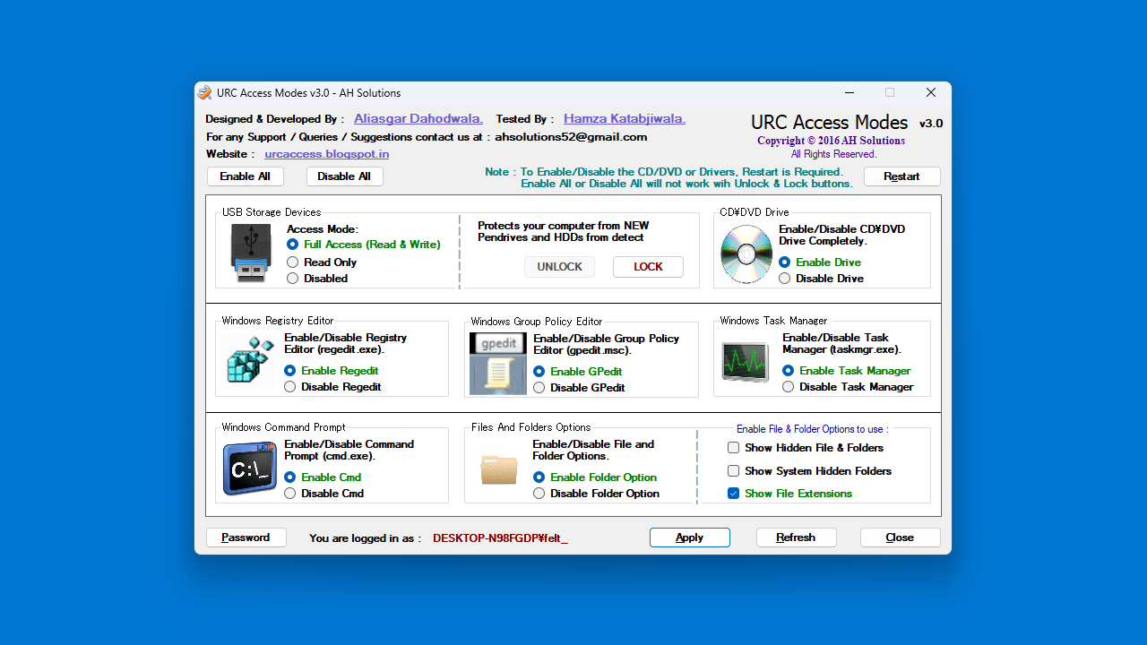 URC Access Modes