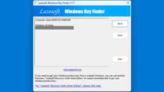 Lazesoft Windows Key Finder