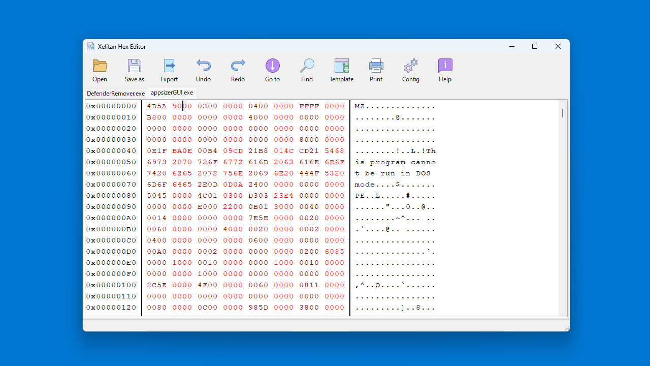 Xelitan Hex Editor