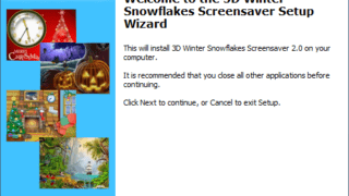 3D Winter Snowflakes Screensaver