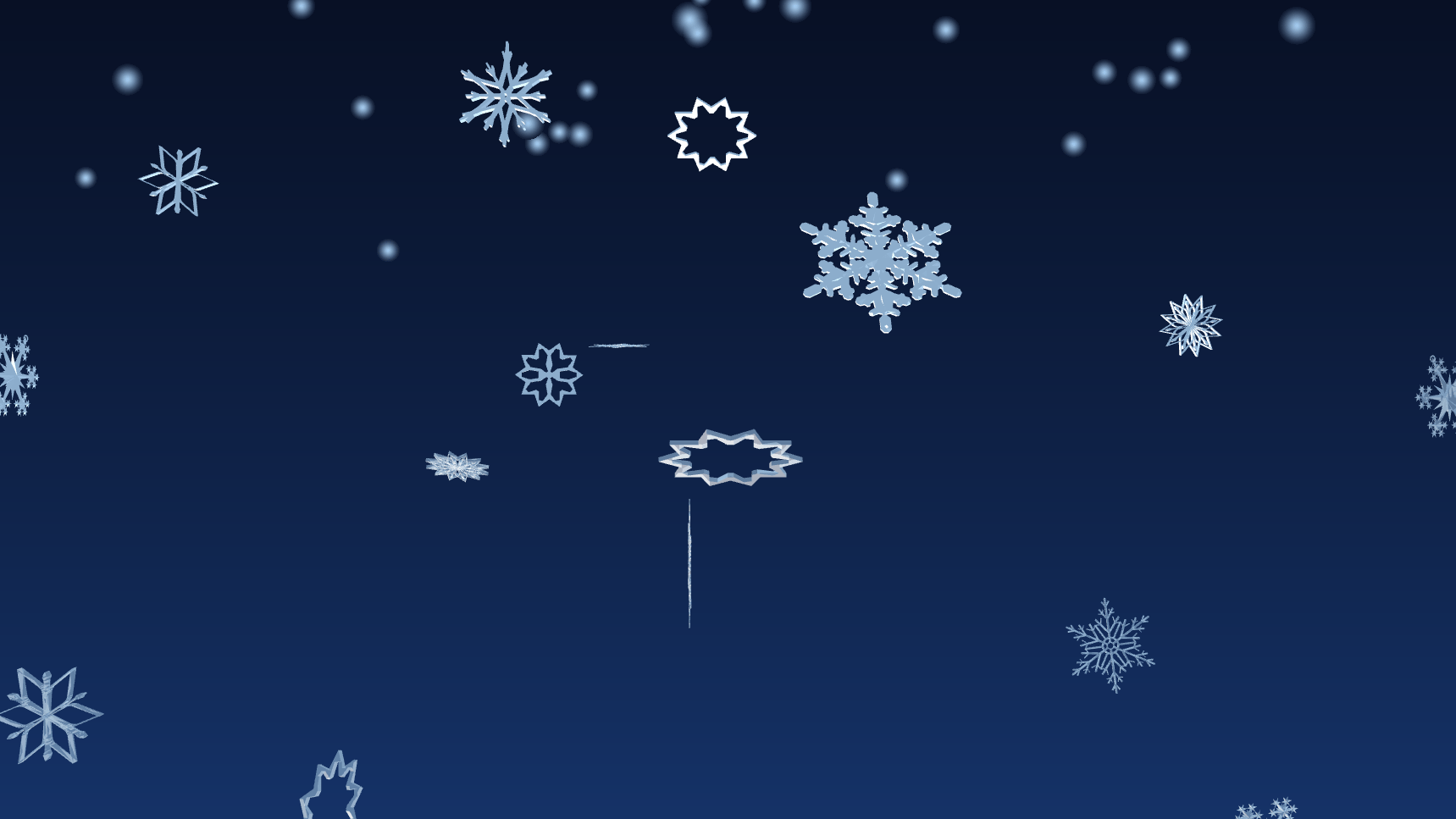 3D Winter Snowflakes Screensaver