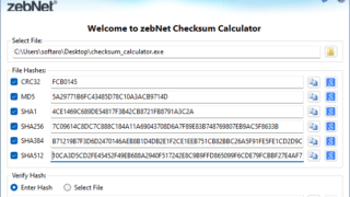 zebNet Checksum Calculator