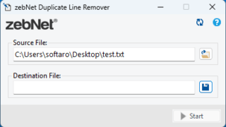 zebNet Duplicate Line Remover