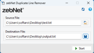 zebNet Duplicate Line Remover