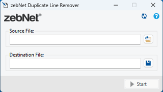 zebNet Duplicate Line Remover