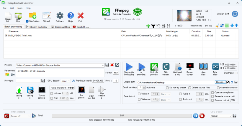 FFmpeg Batch AV Converter