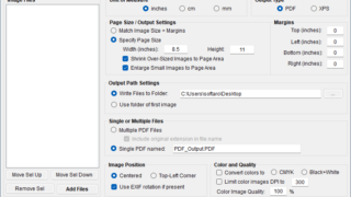 Image to PDF or XPS