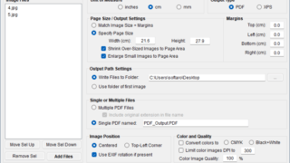 Image to PDF or XPS