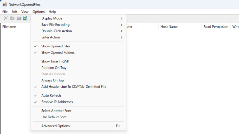 NetworkOpenedFiles